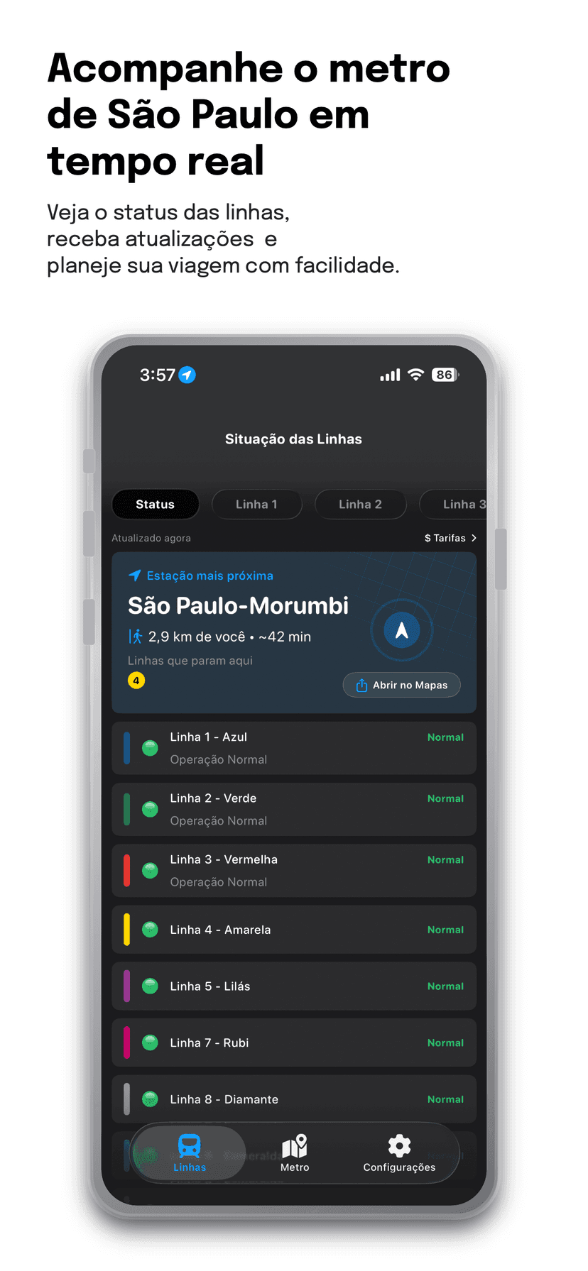 Captura de tela do app 1